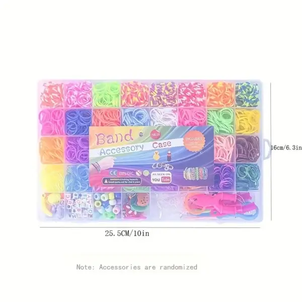 Bracelet Making Kit – 2800pcs Loom Bands & Charms Set - Image 4