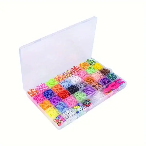 Bracelet Making Kit – 2800pcs Loom Bands & Charms Set - Image 3