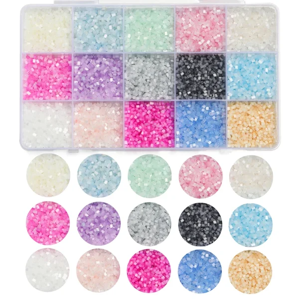 Bracelet Making Kit: 2mm Colorful Glass Seed Beads