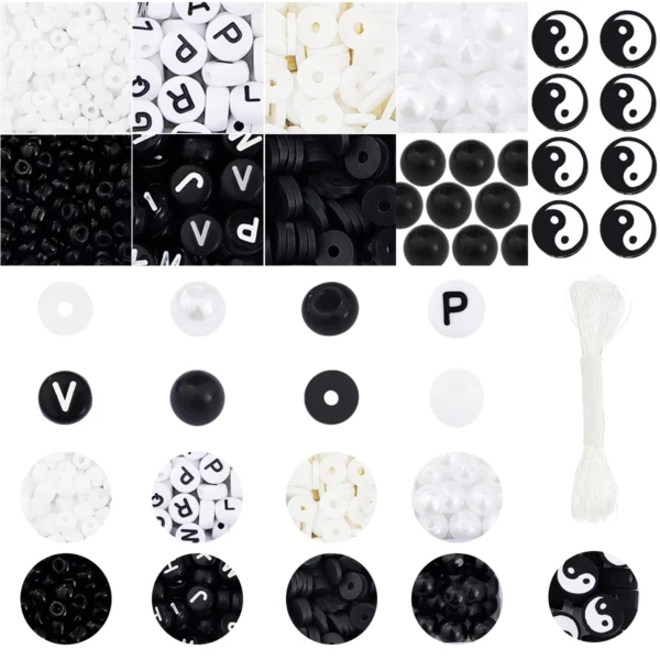 Bracelet Making Kit – 10-Grid Rice & Letter Beads