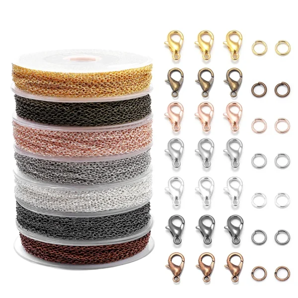 Bracelet Making Kit – Iron Chain with Lobster Clasps - Image 2