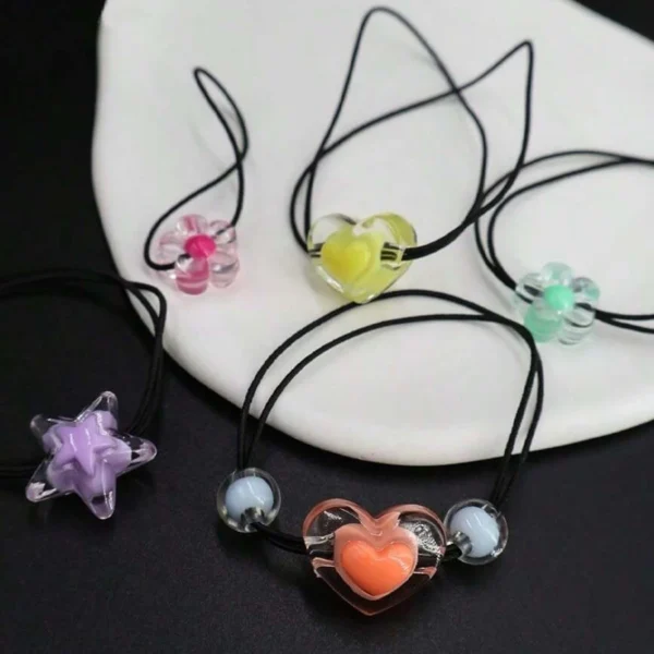 Bracelet Making Kit With 177Pcs Acrylic Star Beads. - Image 5