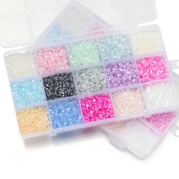 Bracelet Making Kit: 2mm Colorful Glass Seed Beads - Image 3