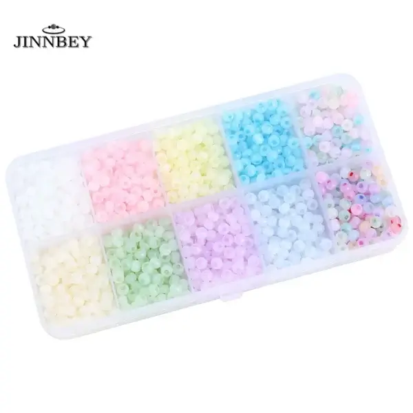 Bracelet Making Kit - Cat's Eye Jade Glass Beads - Image 2