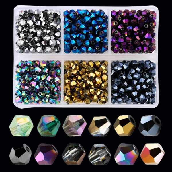 Bracelet Making Kit With 600PCS 4mm Crystal Beads.