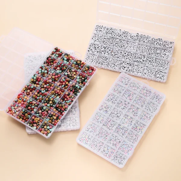 Bracelet Making Kit - 1400pcs Alphabet & Heart Beads